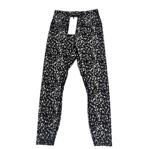 VARLEY Form High Leggings 25" Black Gray White Printed Women's SMALL